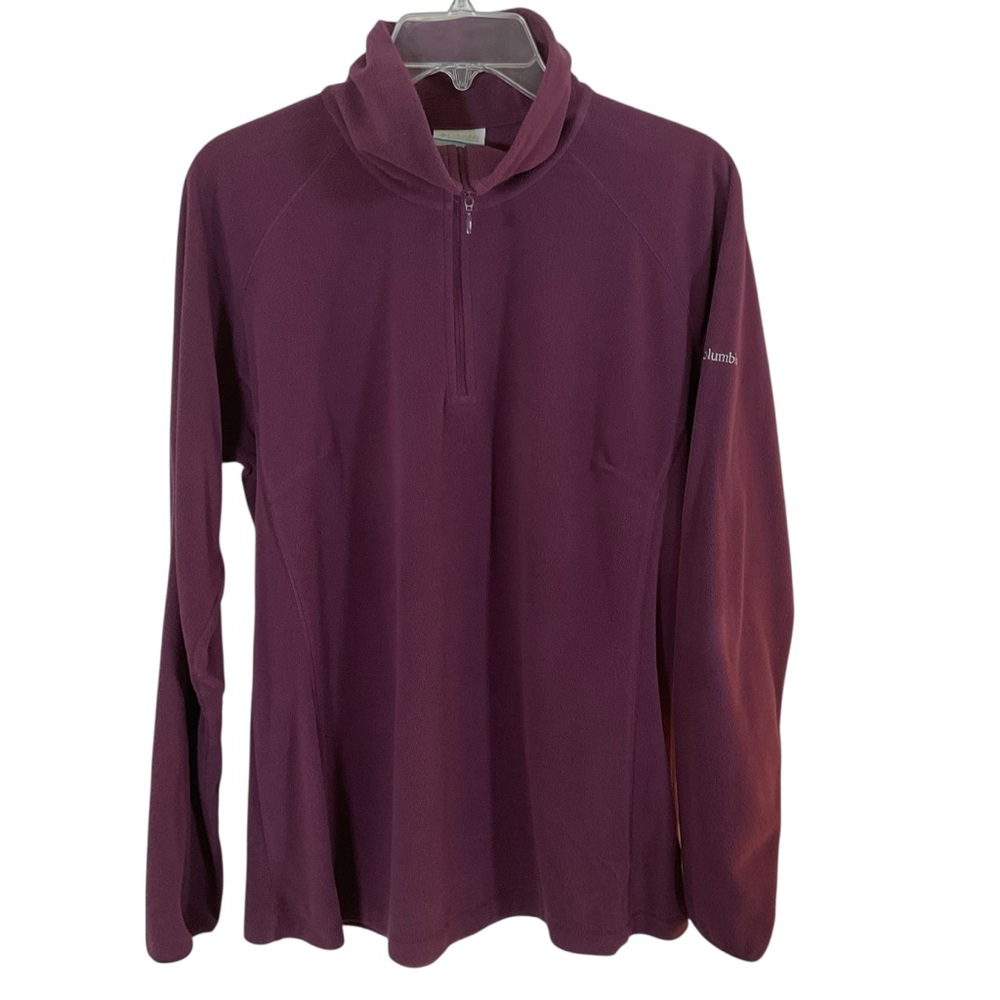 Columbia Women’s Grape 1/4 Zip Long Sleeve Fleece Pullover.  Size XL